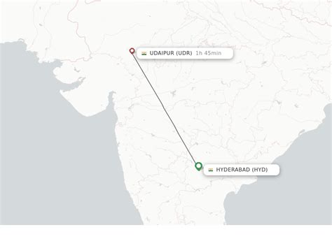 flights from udaipur to hyderabad.